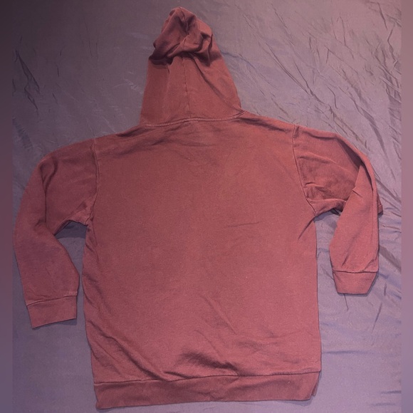 Burgundy / maroon Victoria Secret hoodie sweater large - Picture 2 of 3